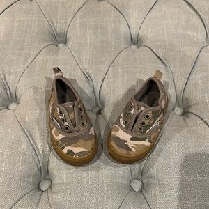 Old Navy Green and Brown Sneakers with Camouflage Design